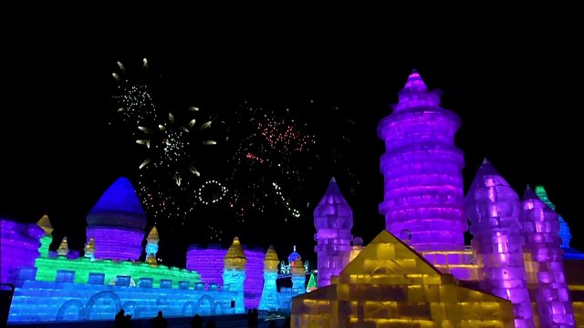 Chine: lancement du festival de sculptures de glace à Harbin