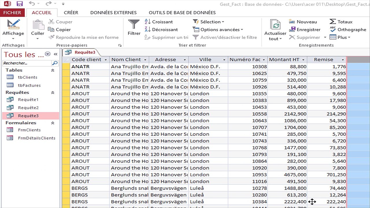 Examen création etat