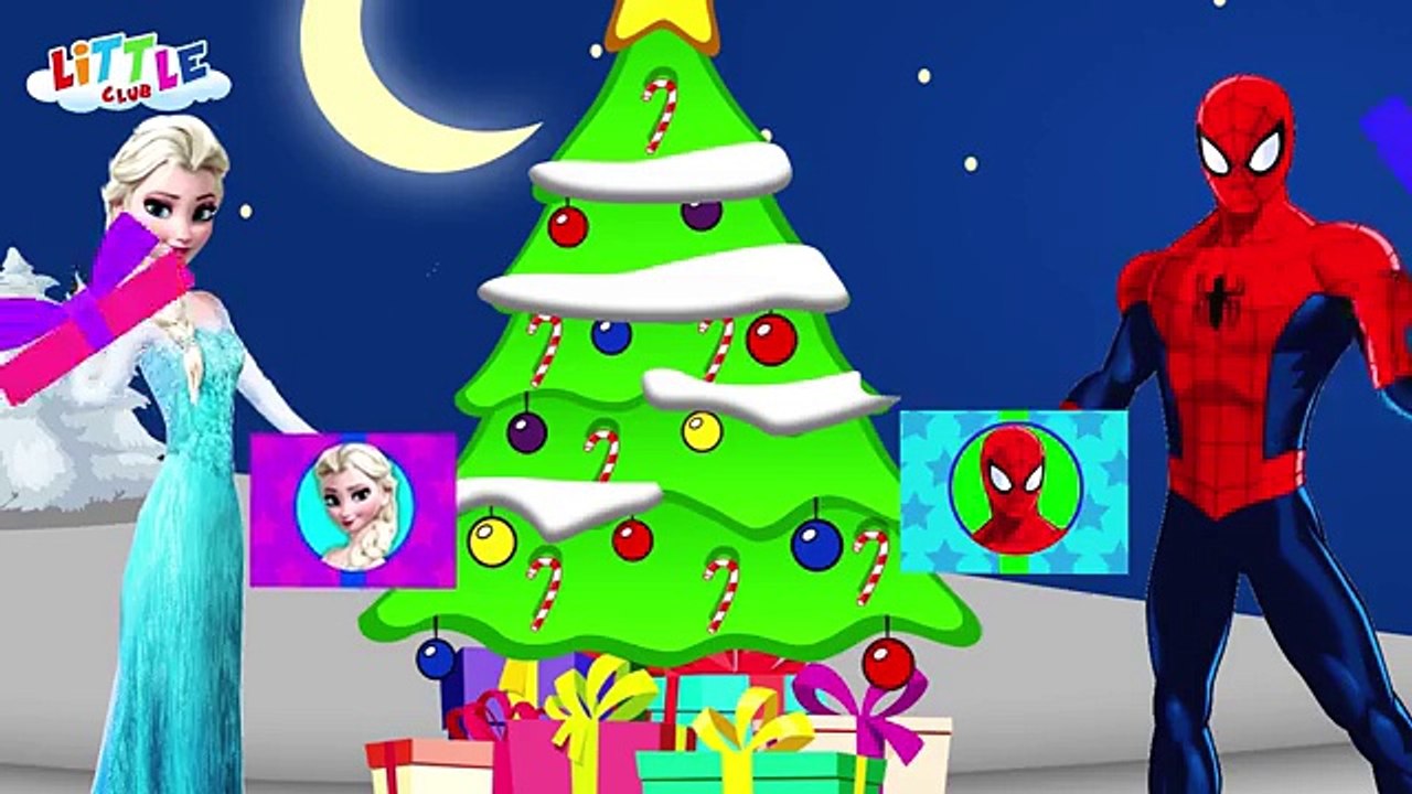 Frozen Elsa & Spiderman MERRY CHRISTMAS - Joker & Superheroes Funny Pranks (2)