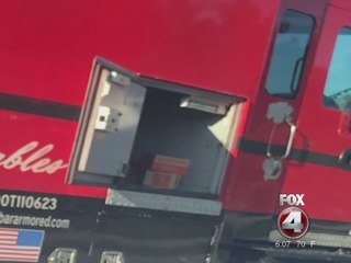 Fort Myers armored truck spills money