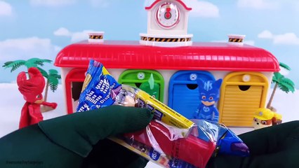 Disney Jr PJ Masks Little Bus Tayo Playset Learn Colors Toy Surprises with McDonalds Toy Set