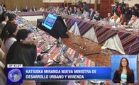 Katiuska Miranda nueva ministra de Desarrollo Urbano y Vivienda
