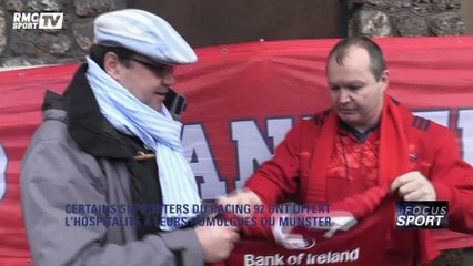 Certains supporters du Racing on offert l'hospitalité à leurs homologues de Munster