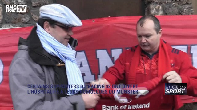Certains supporters du Racing on offert l'hospitalité à leurs homologues de Munster