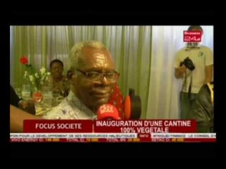 Business 24 / Focus Société - Inauguration d'une cantine 100 vegetale