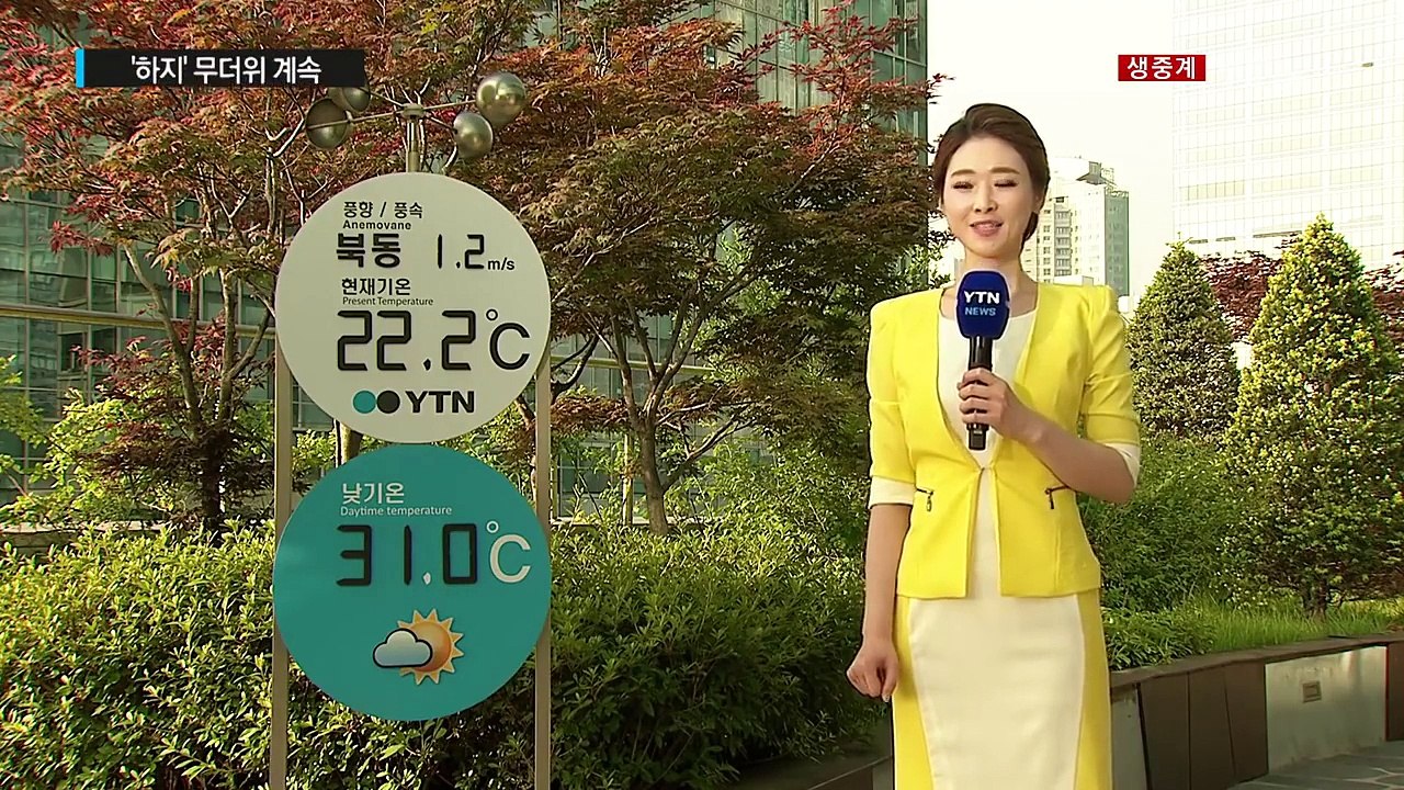 [날씨] 오늘 '하지' 무더위 계속...밤에 남부 장맛비 / YTN (Yes! Top...
