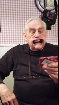 Grandpa Loses Teeth While Playing Speak Out Game