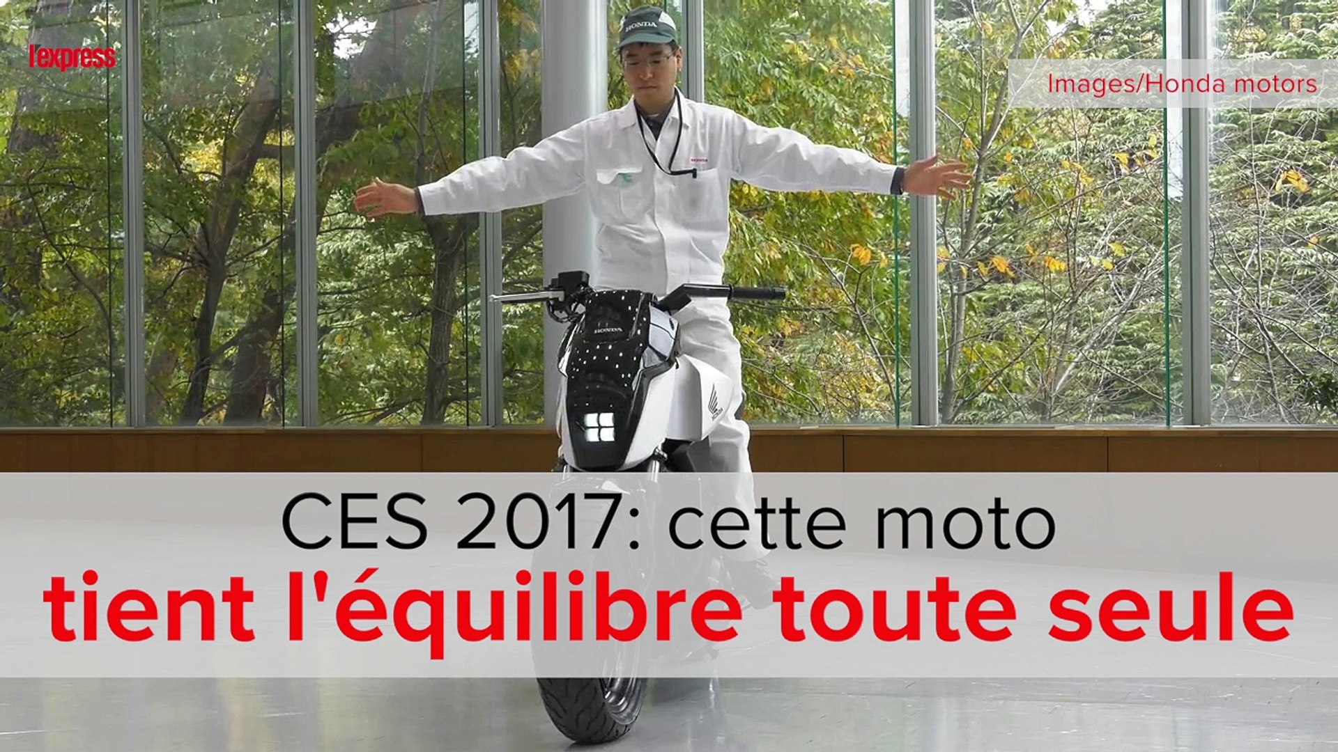 CES 2017: cette moto tient l'équilibre toute seule - Vidéo Dailymotion