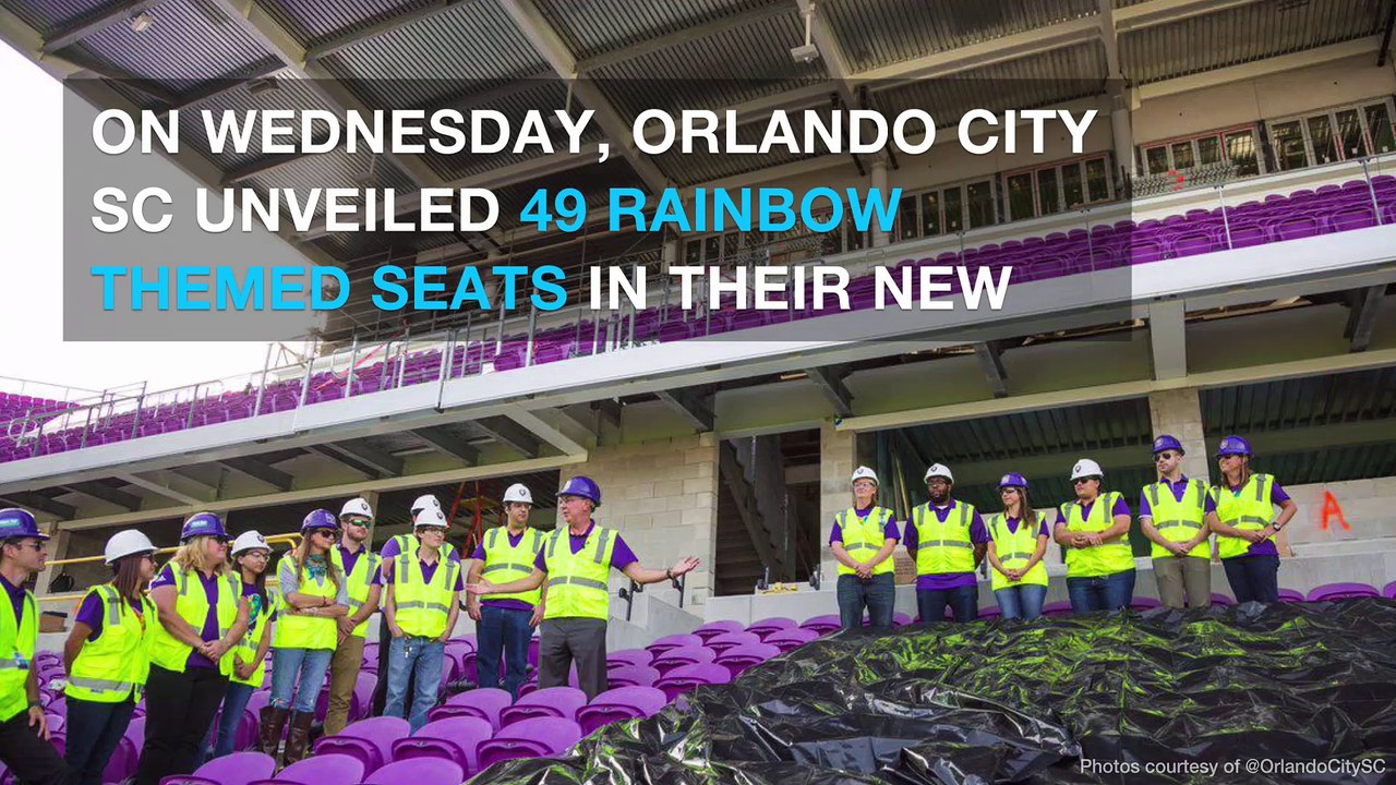 Orlando City SC honors Pulse Nightclub victims with rainbow seats
