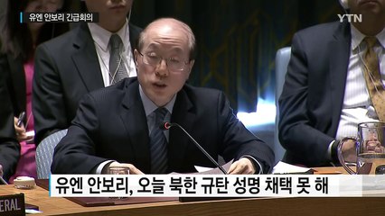 안보리, 北 도발에 강한 우려와 반대..."수일 내 성명 채택 노력" / YTN (Yes! Top News)