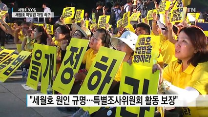 세월호 참사 800일..."특별법 개정 촉구" / YTN (Yes! Top News)