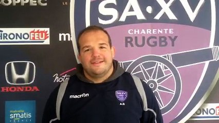 Anthony Bousquet avant le match contre Béziers (par Romain Chabat)