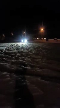 Drifting in snow Nissan GTR R35