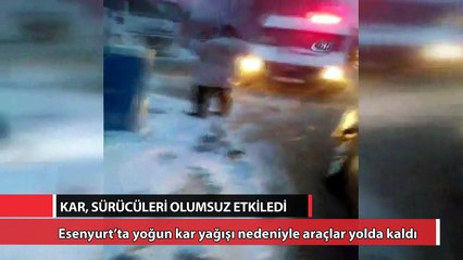İstanbul’da araçlar mahsur kaldı