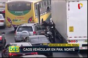 Puente Piedra: reportan caos vehicular en Panamericana Norte