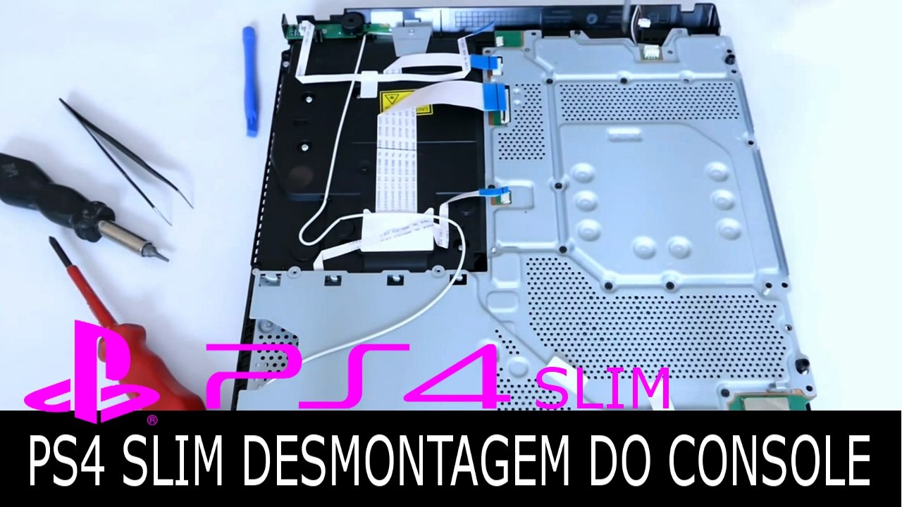 PS4 SLIM DESMONTAGEM do console. FIQUE POR DENTRO !!!
