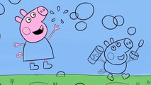 Peppa Pig Drawing and Coloring Book - Peppa, George and the Bubbles