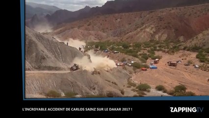Dakar 2017 : Carlos Sainz abandonne, les images impressionnantes de son accident
