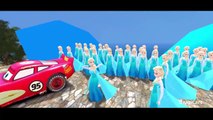 ELSA QUEEN Finger Family Nursery Rhymes & Lightning McQueen Disney Pixar Cars Kids Songs