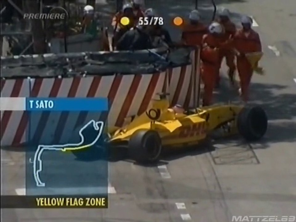 F1 Monaco 2002 Sato Big Crash