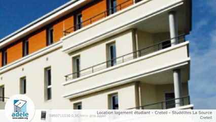 Location logement étudiant - Creteil - Studélites La Source