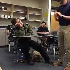 So funny boy in class room