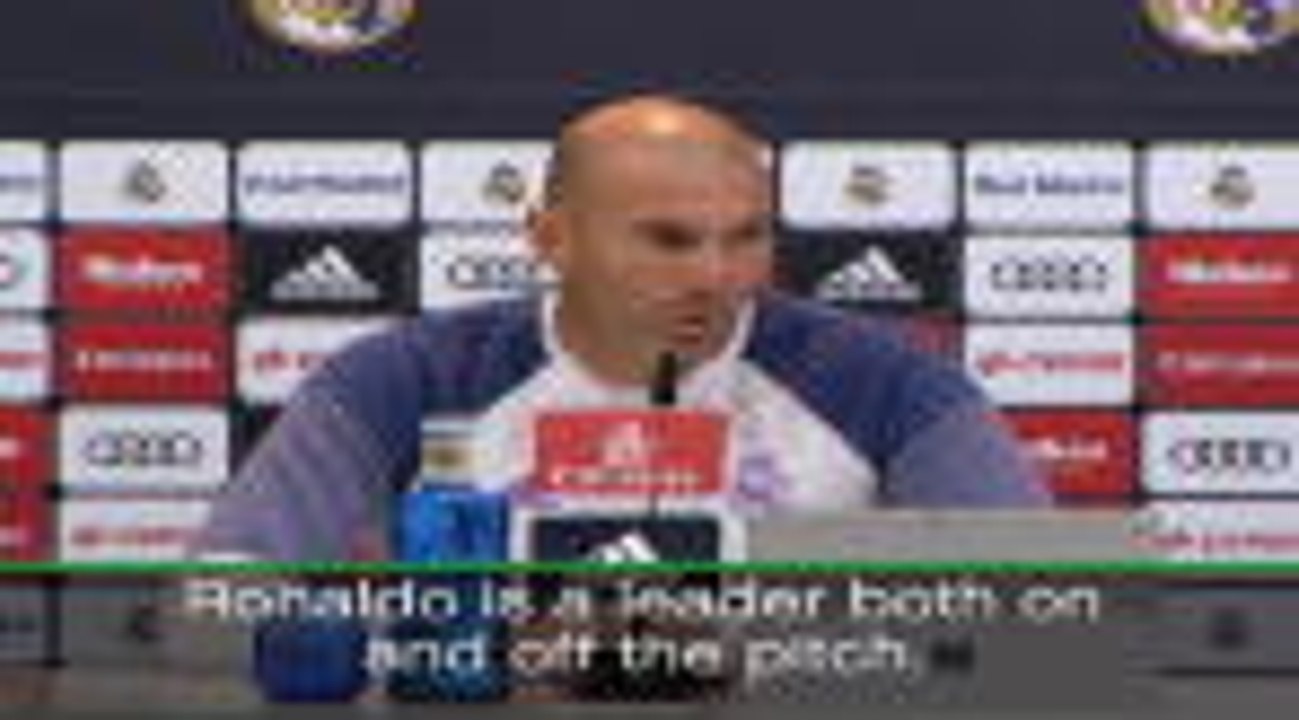 Zidane believes Ronaldo is a 'true leader'