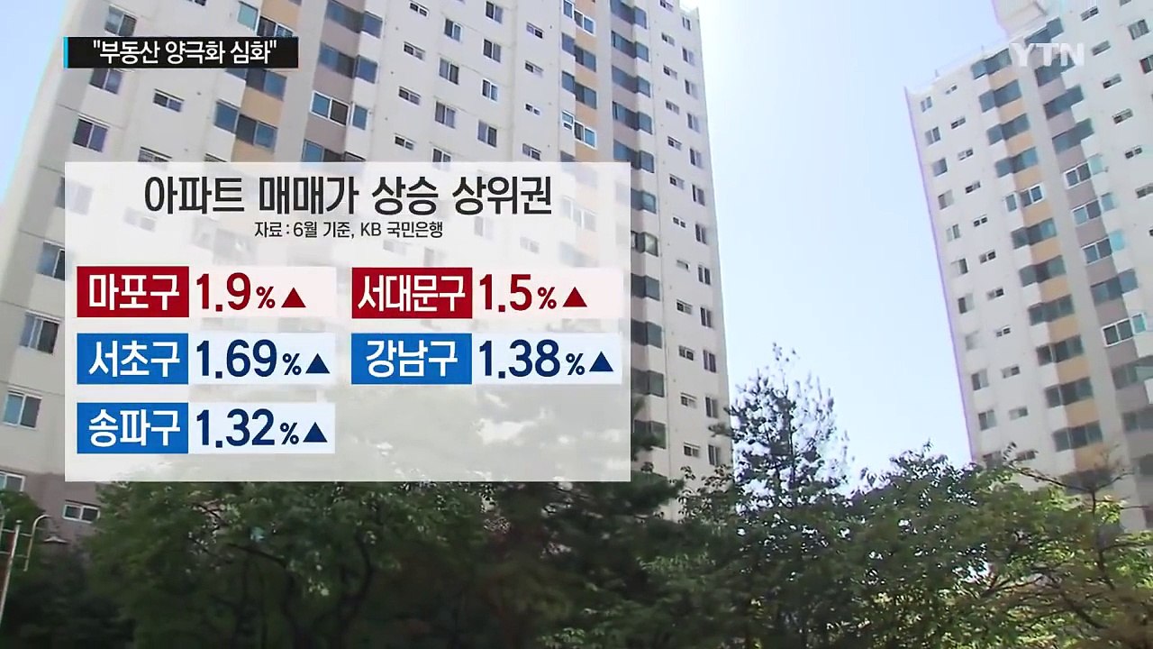 서울 평균 집값 5억 넘었다..."부동산 양극화 심화" / YTN (Yes! Top...