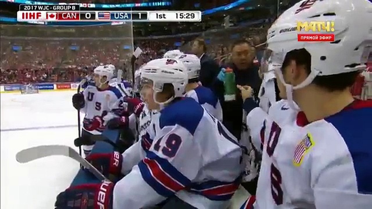 США - КАНАДА 3-1 ХОККЕЙ МЧМ - 2017 ОБЗОР МАТЧА HD 31.12.2016