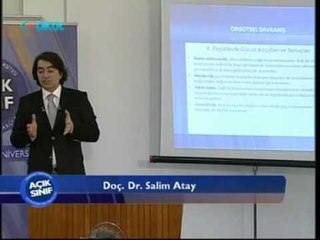 Örgütsel Davranış 6 - Açık Sınıf