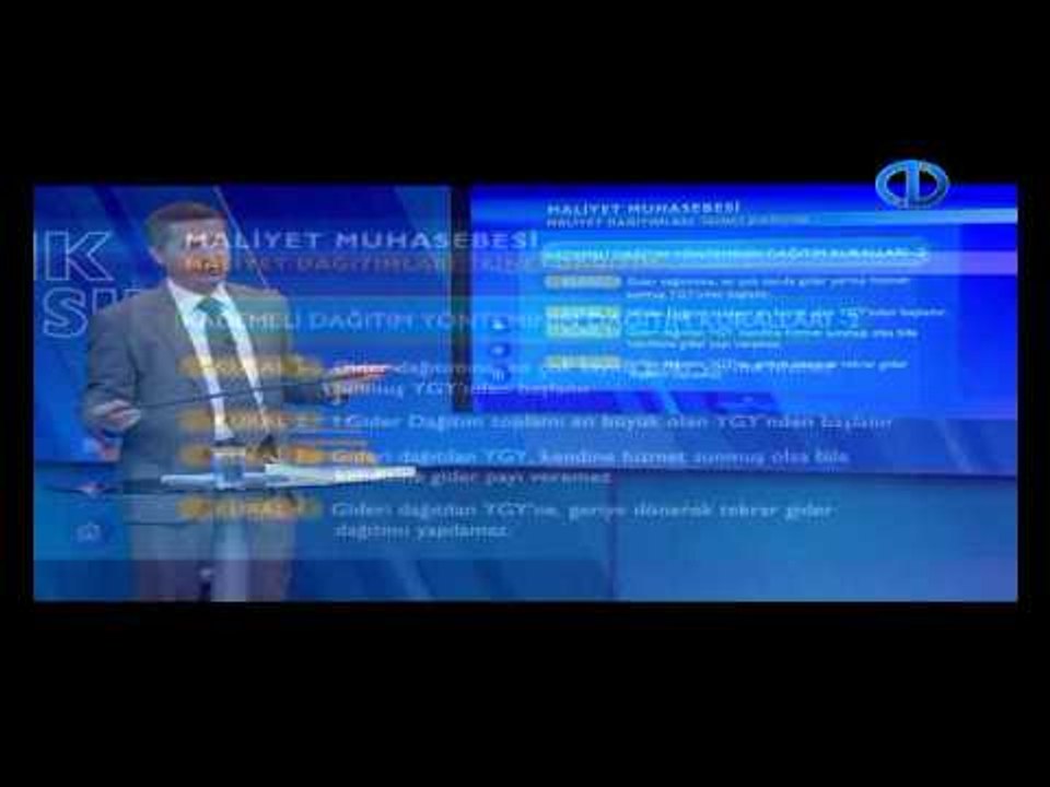 Maliyet Muhasebesi 5 - Açık Sınıf