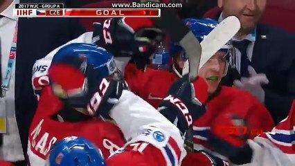 DENMARK - CZECH REPUBLIC 3-2 WJC 2017 (29.12.2016)