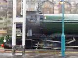 The 60103 'Flying Scotsman' in The Hadrian departing at Carlisle.