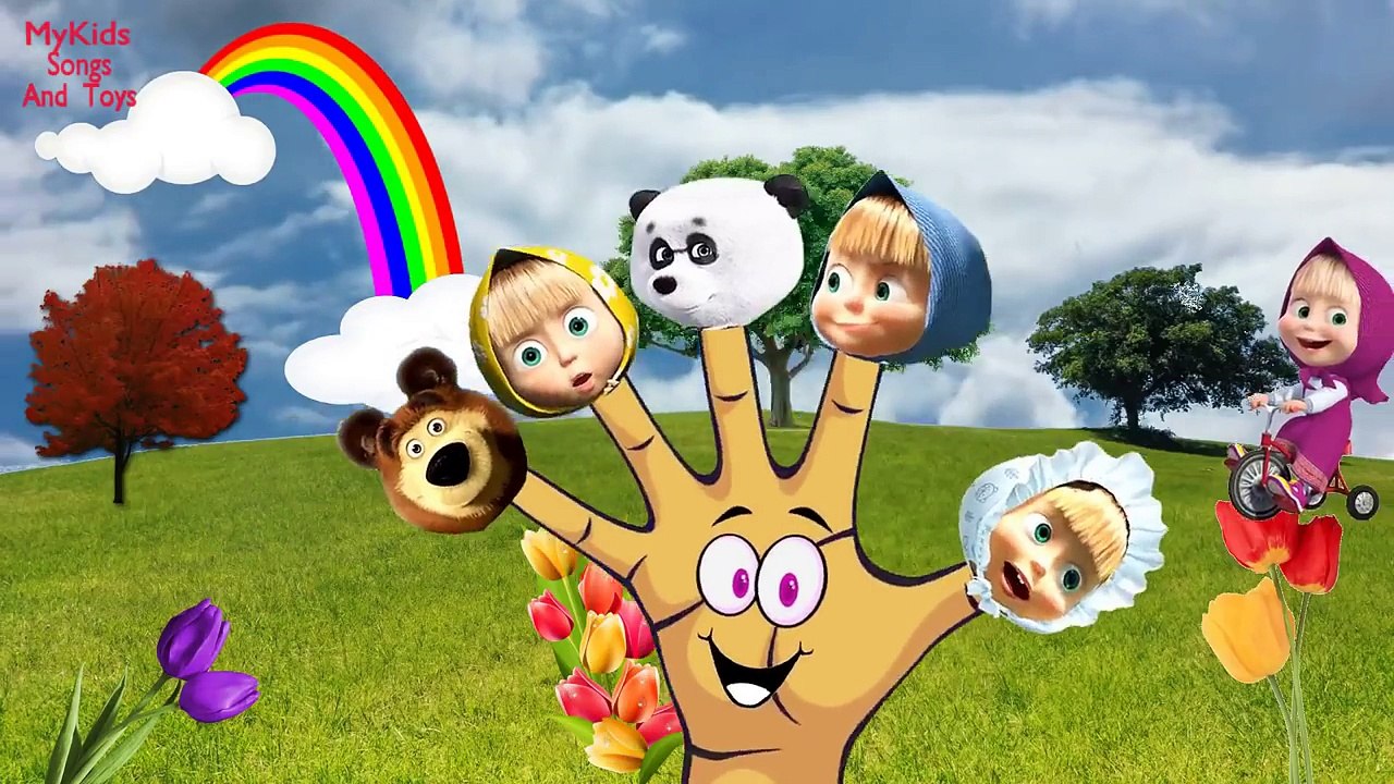 Masha and Bear Finger Family Song Nursery Rhymes i Medved Finger Songs!