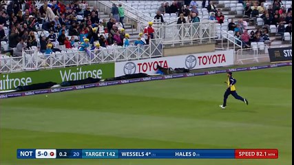 Alex Hales hits six sixes! Highlights Notts Outlaws v Birmingham Bears