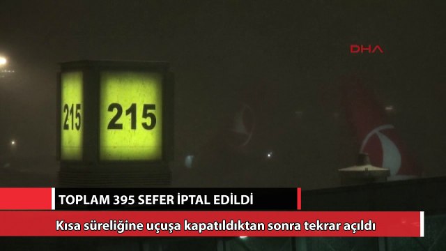 Atatürk Havalimanı beyaza büründü