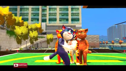 COLORS HELICOPTER FOR KIDS & COLORS TALKING TOM EPIC PARTY NURSERY RHYMES SONGS FOR CHILDREN