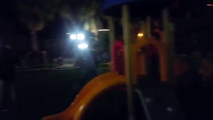 Vandali "vandalizzano" un  parco giochi