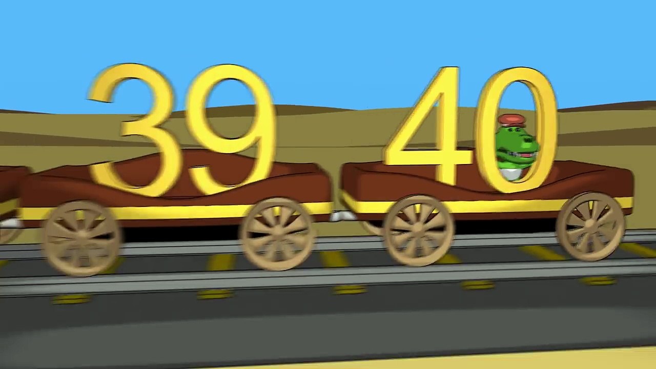 Learn Numbers 30-40: Little Train of Numbers