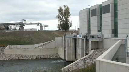 Kembs: la nouvelle centrale hydraulique "verte" de...