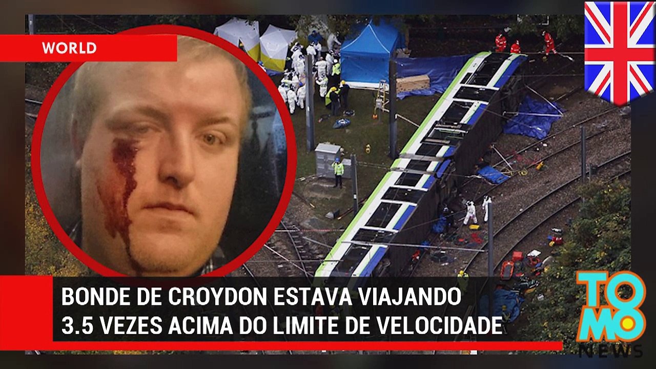 A velocidade causou o acidente fatal do bonde de Londres.