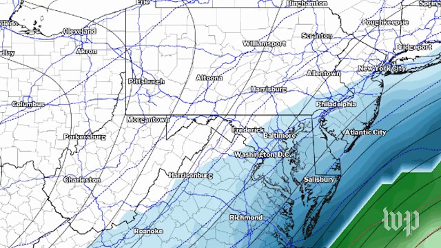 Winter storm in South expected to bring snow to D.C. region