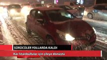 Kar İstanbullular için çileye dönüştü