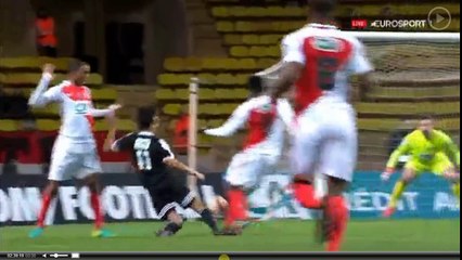 Johann Cavalli Penalty Goal - Monaco 1-1 Ajaccio 06-01-2017 (HD)