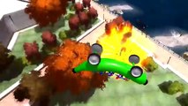 Spiderman Colors and EPIC Banana Cars Colors Crazy Stuff Adventure Nursery Rhymes Action