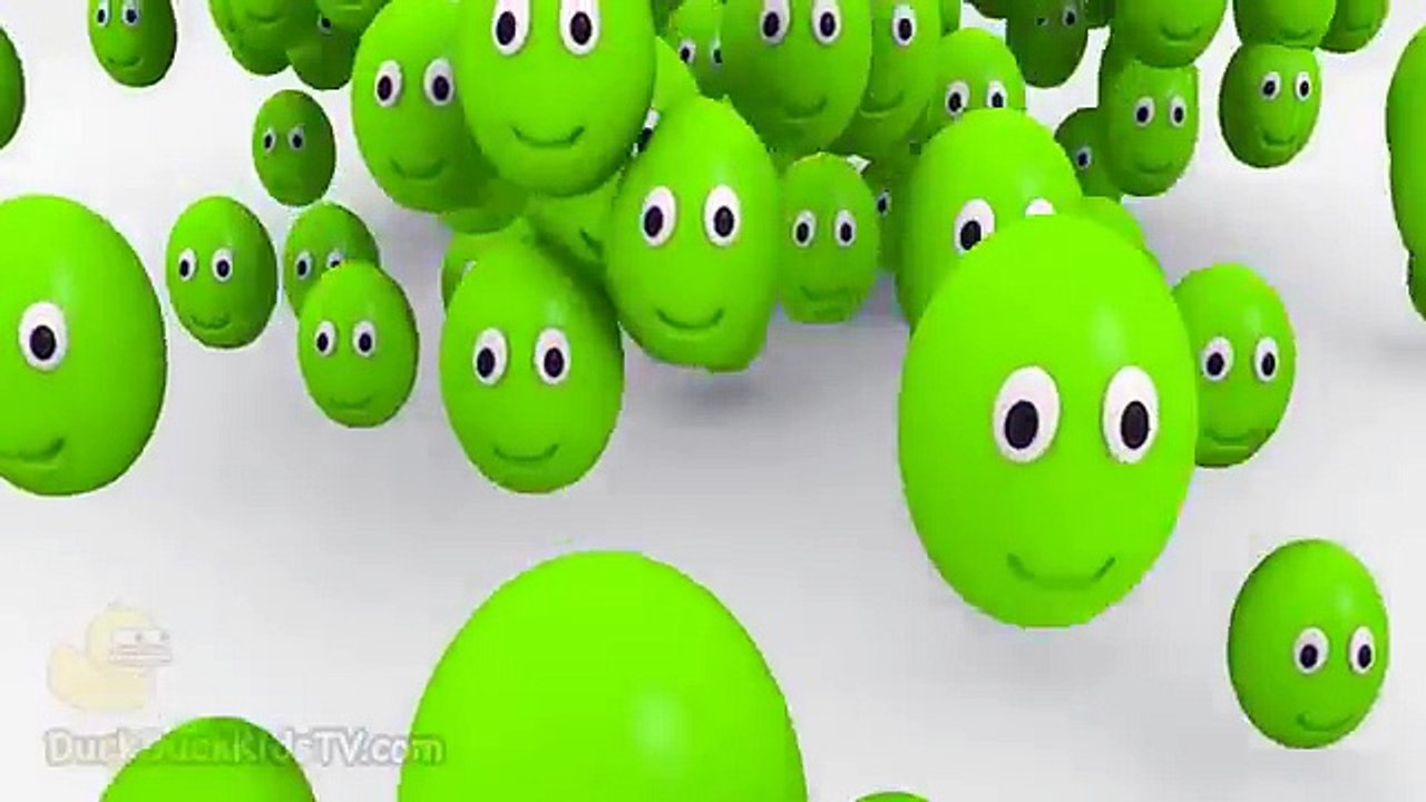 Learn Colors Colours with Many Bouncing 3D Surprise Eggs for Toddlers ...