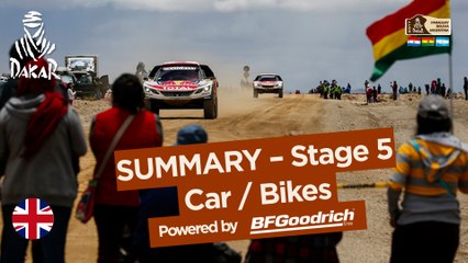 Stage 5 Summary - Car/Bike - (Tupiza / Oruro) - Dakar 2017
