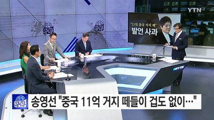 송영선 "中 11억 거지 떼들이 겁도 없이" 막말 논란 / YTN (Yes! Top News)