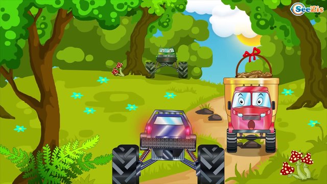 İtfaiye Kamyonu - Eğitici Çizgi Film - Polis Arabası - Türkçe çizgi filmi - Akıllı arabalar