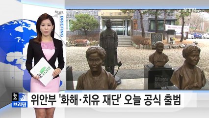 [브리핑] 위안부 지원 '화해·치유 재단' 오늘 공식 출범 / YTN (Yes! Top News)